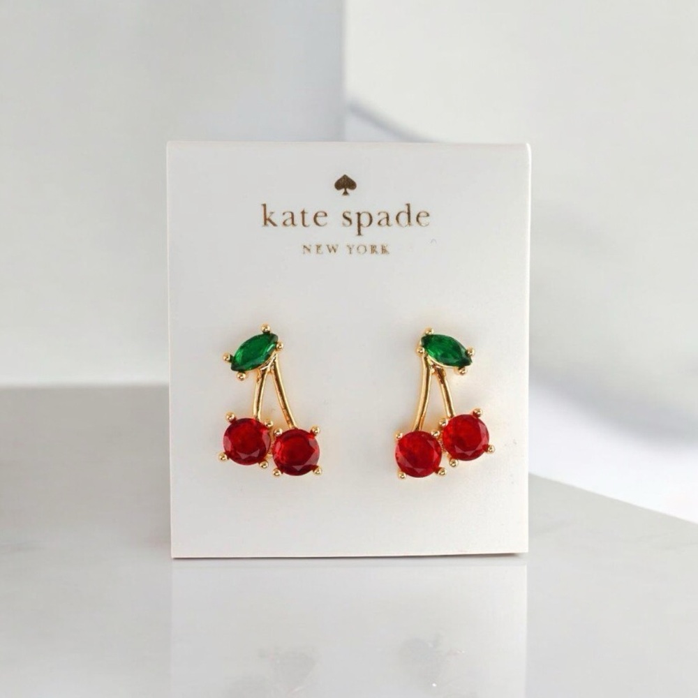 🍒Kate Spade Cherie Cherry Drop Earrings Brand